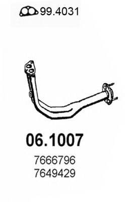 Труба выхлопного газа ASSO 06.1007