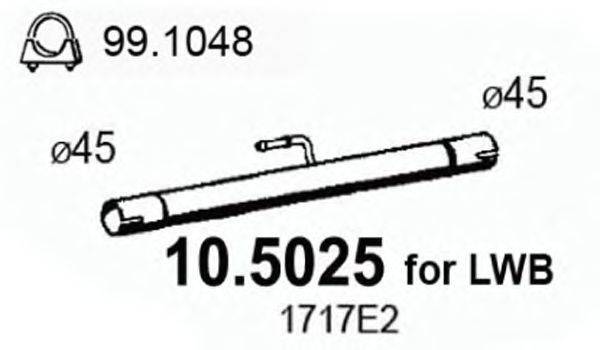 Труба выхлопного газа ASSO 105025