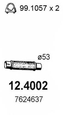 Труба выхлопного газа ASSO 12.4002
