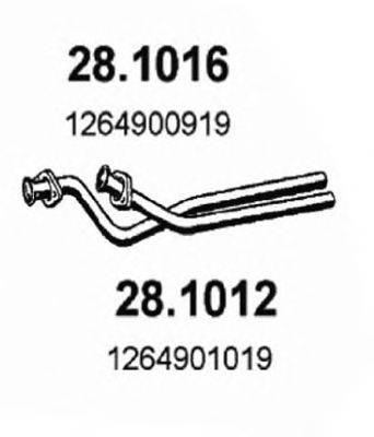 Труба выхлопного газа ASSO 28.1016