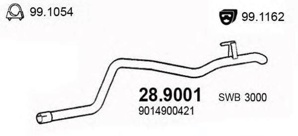 Труба выхлопного газа ASSO 289001