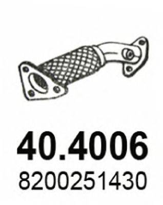 Труба выхлопного газа ASSO 404006