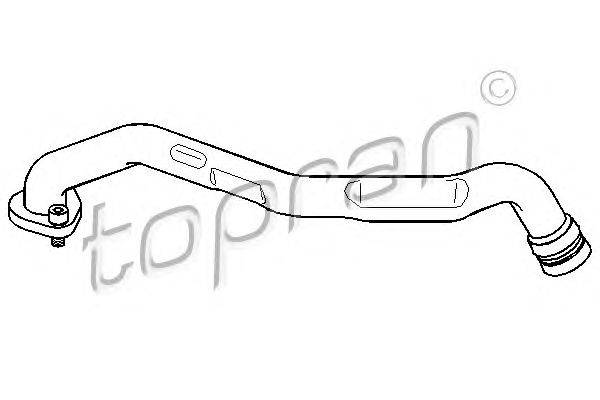 Шланг, воздухоотвод крышки головки цилиндра TOPRAN 108737