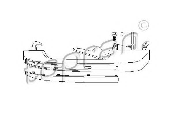 Ручка двери TOPRAN 103713