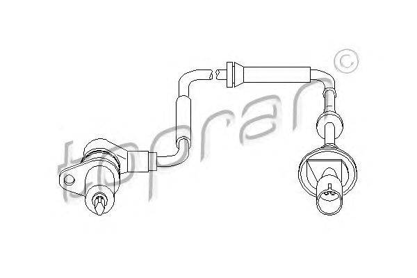Датчик, частота вращения колеса TOPRAN 501 455