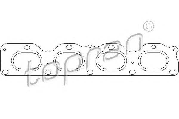 Прокладка, выпускной коллектор TOPRAN 207600