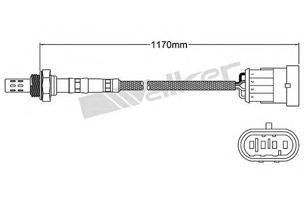 Лямбда-зонд WALKER PRODUCTS 250-24530