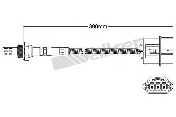 Лямбда-зонд WALKER PRODUCTS 250-23121