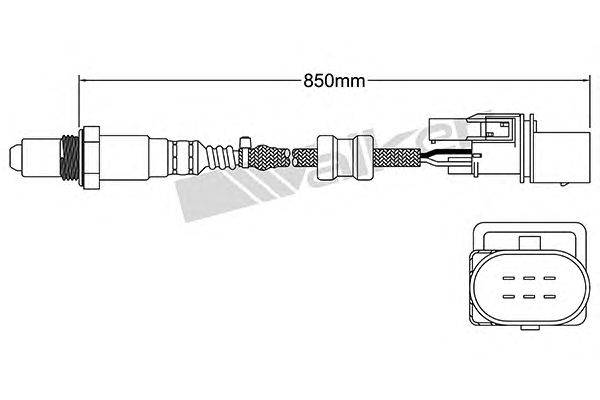 Лямбда-зонд WALKER PRODUCTS 250-25007