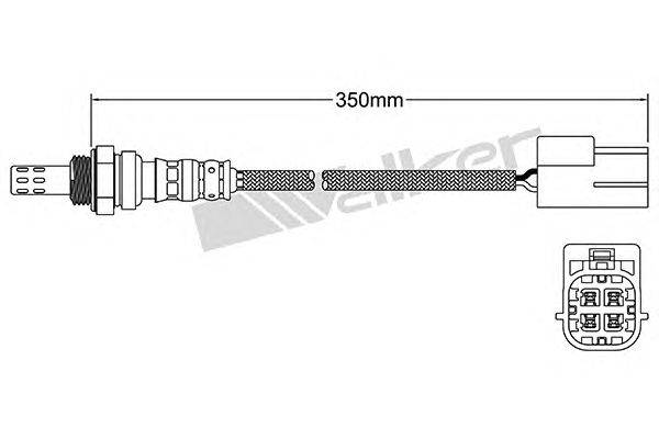 Лямбда-зонд WALKER PRODUCTS 250-24182