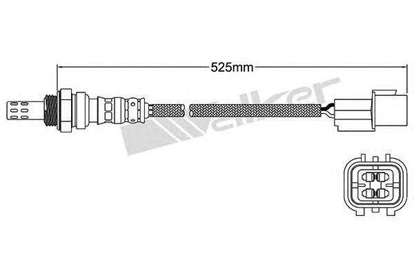 Лямбда-зонд WALKER PRODUCTS 250-24462