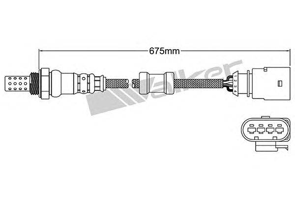 Лямбда-зонд WALKER PRODUCTS 250-24955