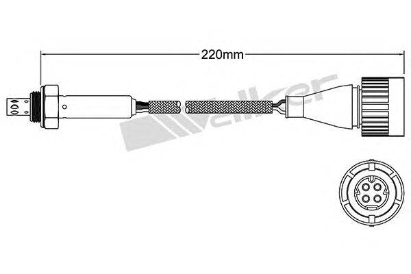 Лямбда-зонд WALKER PRODUCTS 250-24809