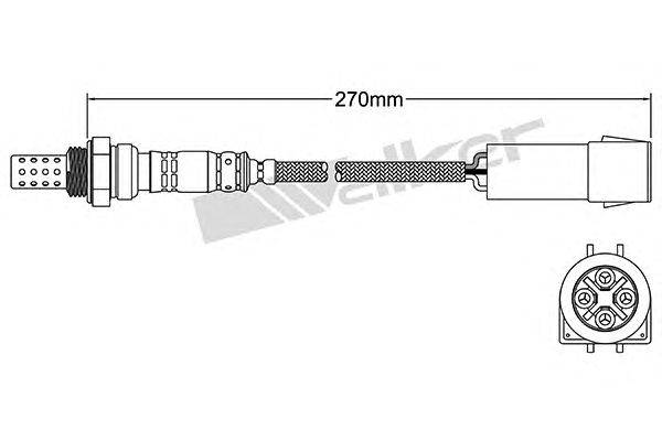 Лямбда-зонд WALKER PRODUCTS 250-24519