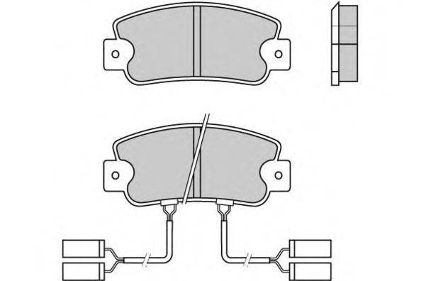 Комплект тормозных колодок, дисковый тормоз E.T.F. 21132