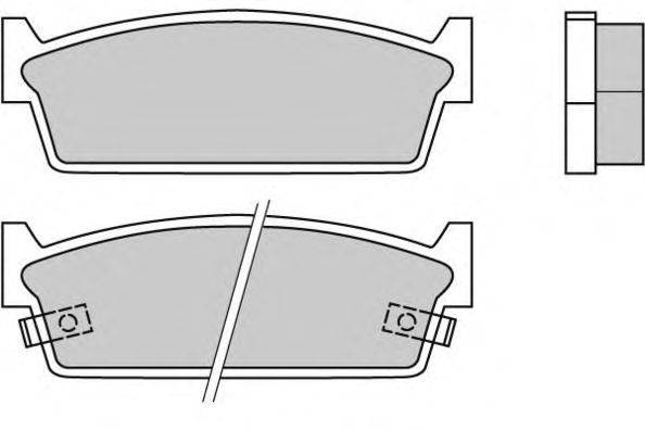 Комплект тормозных колодок, дисковый тормоз E.T.F. 120347