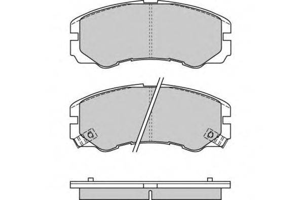 Комплект тормозных колодок, дисковый тормоз E.T.F. 12-0580