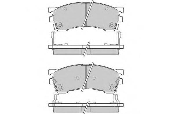 Комплект тормозных колодок, дисковый тормоз E.T.F. 21755