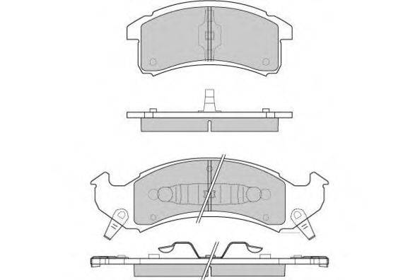 Комплект тормозных колодок, дисковый тормоз E.T.F. 12-0799