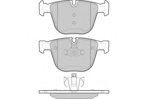 Комплект тормозных колодок, дисковый тормоз E.T.F. 12-1448
