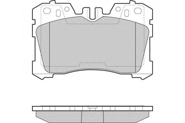 Комплект тормозных колодок, дисковый тормоз E.T.F. 12-1462