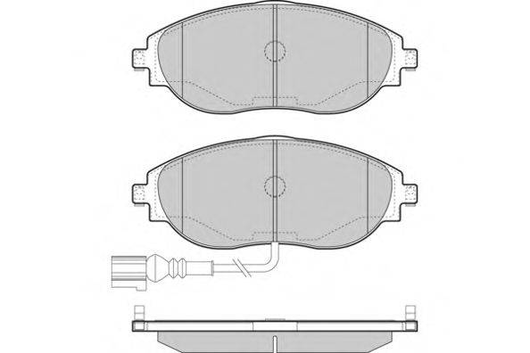Комплект тормозных колодок, дисковый тормоз E.T.F. 24738