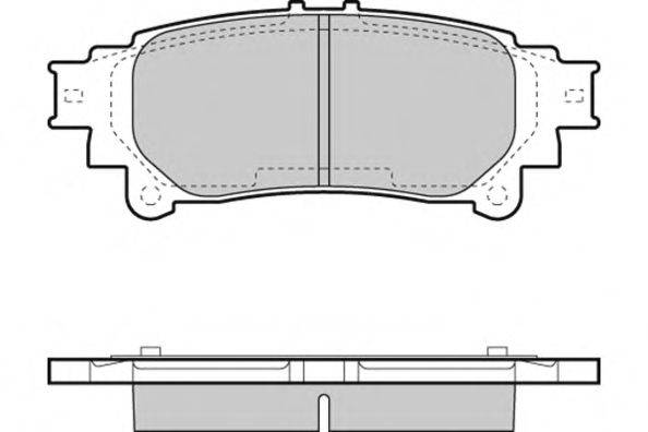 Комплект тормозных колодок, дисковый тормоз E.T.F. 24918