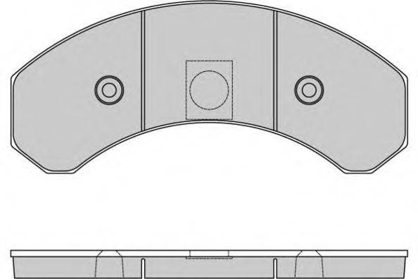 Комплект тормозных колодок, дисковый тормоз E.T.F. 12-5291