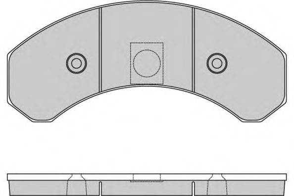 Комплект тормозных колодок, дисковый тормоз E.T.F. 12-5292