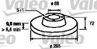 Тормозной диск VALEO 186528