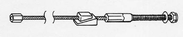Трос, стояночная тормозная система CEF FO02196
