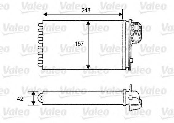 Теплообменник, отопление салона VALEO 812115