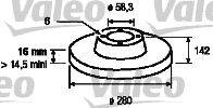 Тормозной диск LUCAS ELECTRICAL 6017635