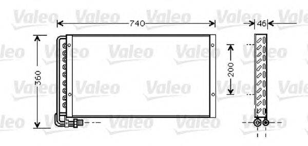 Конденсатор, кондиционер VALEO 818040