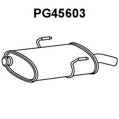 Глушитель выхлопных газов конечный VENEPORTE PG45603