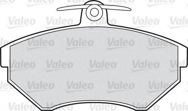 Комплект тормозных колодок, дисковый тормоз VALEO 540972