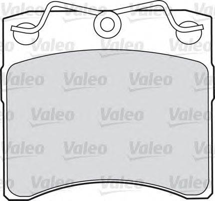 Комплект тормозных колодок, дисковый тормоз VALEO 540563