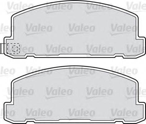 Комплект тормозных колодок, дисковый тормоз VALEO 598615