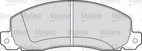 Комплект тормозных колодок, дисковый тормоз VALEO 540421