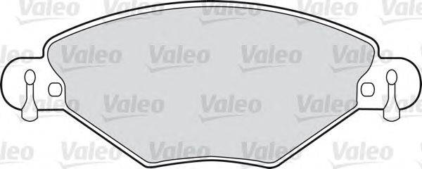 Комплект тормозных колодок, дисковый тормоз VALEO 598419