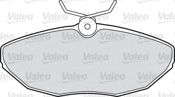 Комплект тормозных колодок, дисковый тормоз VALEO 23424