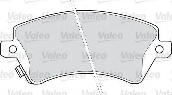 Комплект тормозных колодок, дисковый тормоз VALEO 598679