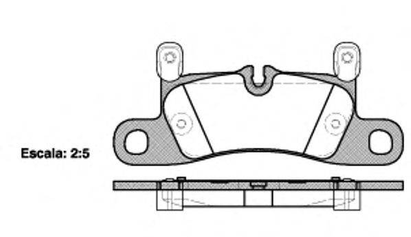 Комплект тормозных колодок, дисковый тормоз WOKING P12793.20