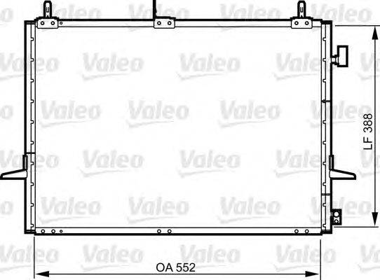 Конденсатор, кондиционер VALEO 814289