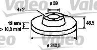 Тормозной диск VALEO DF060