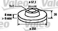 Тормозной диск VALEO 186130