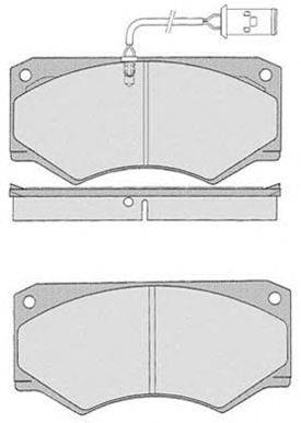 Комплект тормозных колодок, дисковый тормоз RAICAM 198.5