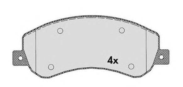 Комплект тормозных колодок, дисковый тормоз VW 2H0698151