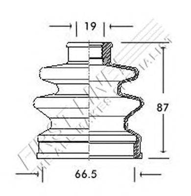 Пыльник, приводной вал FIRST LINE FCB2029