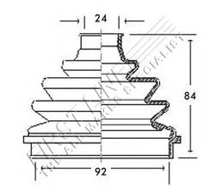 Пыльник, приводной вал FIRST LINE FCB2138